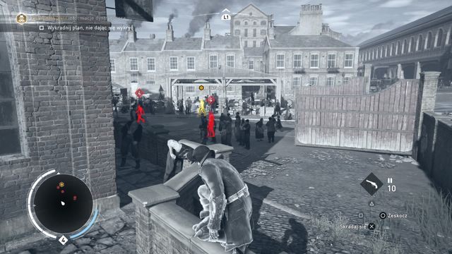 Skorzystaj ze wzroku orła, aby zlokalizować cel. Zbliżenie się do niego ułatwi schowanie się w tłumie. - 01 - Łyżka syropu | Solucja Assassins Creed Syndicate - Assassins Creed: Syndicate - poradnik do gry