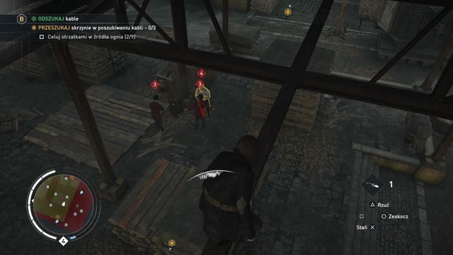 Pozostań na górze, aby móc z łatwością wyeliminować kolejną grupę. - 04 - Wiadomości prosto z drutu | Solucja Assassins Creed Syndicate - Assassins Creed: Syndicate - poradnik do gry