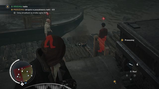 Przy pierwszej skrzyni ponownie najłatwiej będzie wykorzystać strzałkę. - 04 - Wiadomości prosto z drutu | Solucja Assassins Creed Syndicate - Assassins Creed: Syndicate - poradnik do gry
