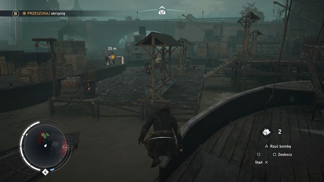 Gdy prom się zatrzyma wykorzystaj zamieszanie i szybko wyeliminuj zajętych walką przeciwników. - 04 - Wiadomości prosto z drutu | Solucja Assassins Creed Syndicate - Assassins Creed: Syndicate - poradnik do gry