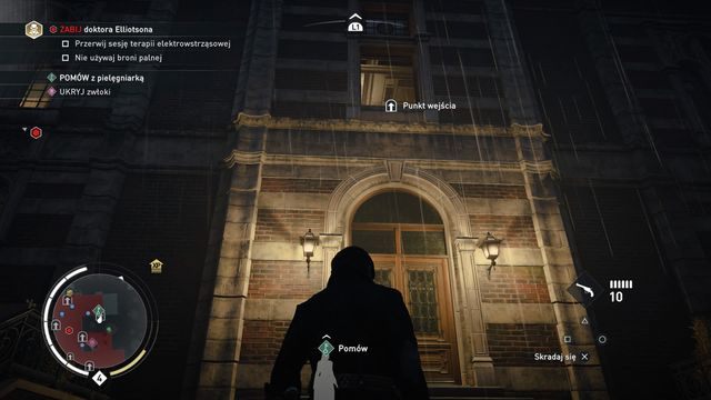 Tuż nad pielęgniarką znajduje się punkt wejścia. - 05 - Śmiertelna dawka | Solucja Assassins Creed Syndicate - Assassins Creed: Syndicate - poradnik do gry