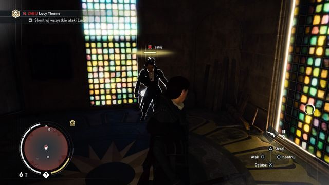 Żółty pasek sygnalizuje wyprowadzanie ciosu przez Lucy. - 07 - Pokój z widokiem | Solucja Assassins Creed Syndicate - Assassins Creed: Syndicate - poradnik do gry