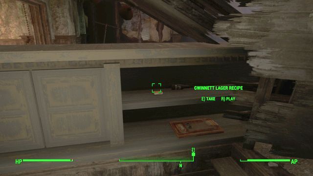 Pod ladą możesz odnaleźć przepis na piwo dla robota - Nawarzone piwo | Solucja Fallout 4 - Fallout 4 - poradnik do gry