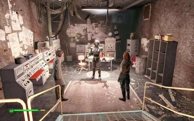 Trójka najważniejszych ludzi Trasy na wspólnej naradzie w Sztabie - Dziura w pamięci | Solucja Fallout 4 - Fallout 4 - poradnik do gry