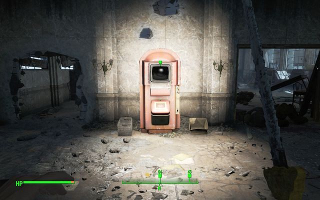 Automat zwrotu książek, pozwala również wymieniać żetony - Wiedza publiczna | Solucja Fallout 4 - Fallout 4 - poradnik do gry