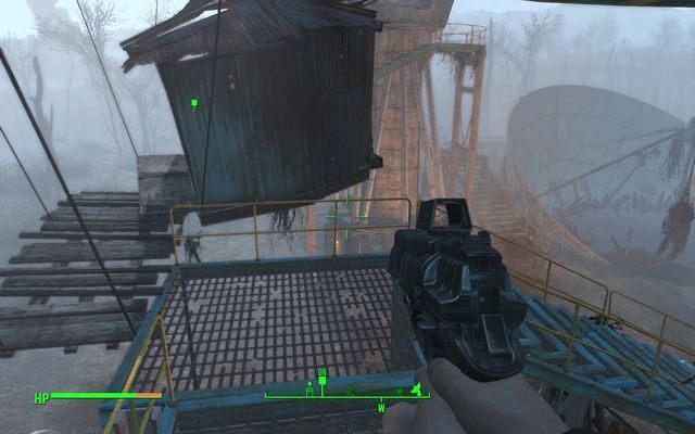 Domek mutantów zamocowany na konstrukcji anteny - Zaginiony Patrol | Solucja Fallout 4 - Fallout 4 - poradnik do gry