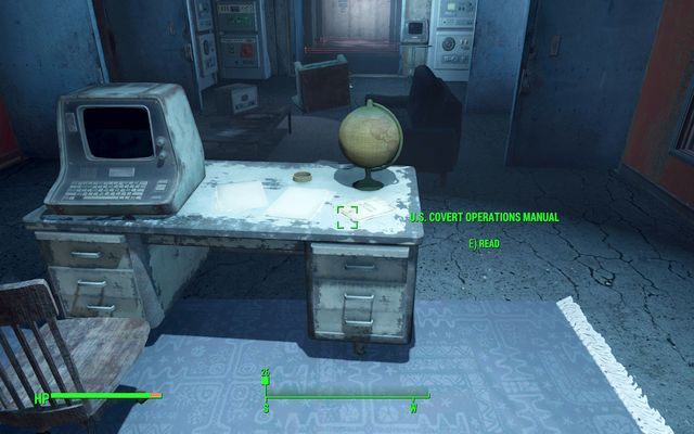 Magazyn na biurku w biurze przed pułapkami laserowymi - Nauka rzemiosła | Zadania frakcji Trasy | Solucja Fallout 4 - Fallout 4 - poradnik do gry