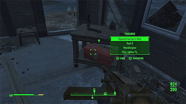 Rękawica jest w małym budynku przy wodzie - Zagrywka na lewe pole | Solucja Fallout 4 - Fallout 4 - poradnik do gry