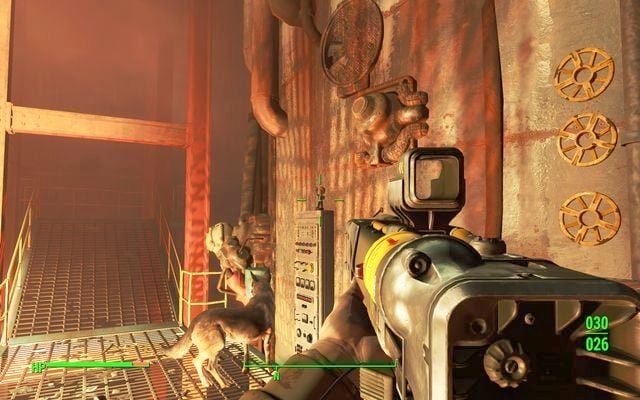 Figurka na kotłem, a poniżej niej magazyn - Prosto z płomieni (Farma Finchów) | Solucja Fallout 4 - Fallout 4 - poradnik do gry