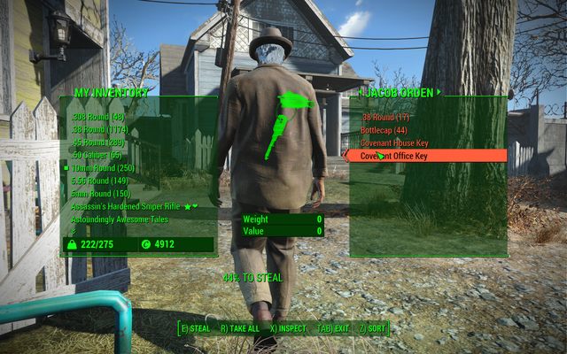 Każdy z mieszkańców posiada klucz do zamkniętego domu - Błądzić jest rzeczą ludzką (Przymierze) | Solucja Fallout 4 - Fallout 4 - poradnik do gry