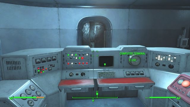 Komputer znajduje się w pierwszym pomieszczeniu po teleportacji. - Sieć informacji | Zadania frakcji Bractwa Stali | Solucja Fallout 4 - Fallout 4 - poradnik do gry