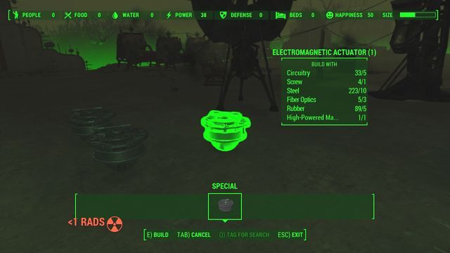 Nie ma znaczenia, gdzie postawisz siłowniki elektromagnetyczne. - Powrót do służby | Zadania frakcji Bractwa Stali | Solucja Fallout 4 - Fallout 4 - poradnik do gry