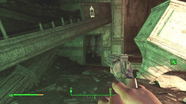 Do piwnicy wejdziesz z głównego pomieszczenia kościoła. - Zmysł taktyczny | Zadania frakcji Bractwa Stali | Solucja Fallout 4 - Fallout 4 - poradnik do gry