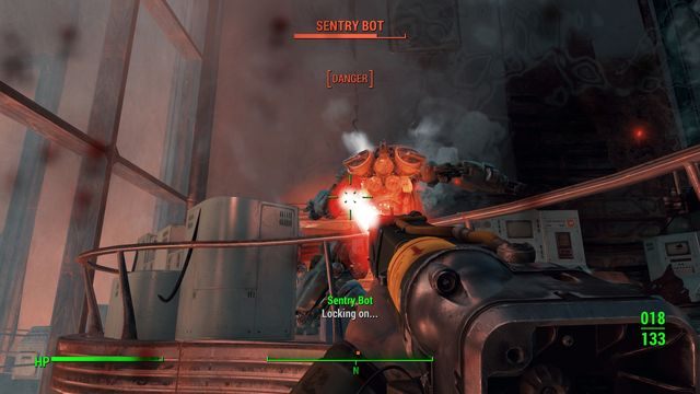Podczas walki z robotami pozwól aby to Ingram wzięła na siebie większość obrażeń. - Łupy wojenne | Zadania frakcji Bractwa Stali | Solucja Fallout 4 - Fallout 4 - poradnik do gry