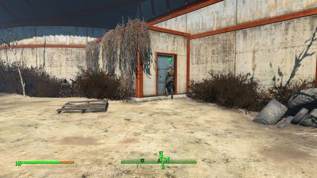 Aby Clarke cię nie zobaczył musisz trzymać się dosyć daleko za nim. - Powinność czy hańba | Solucja Fallout 4 - Fallout 4 - poradnik do gry