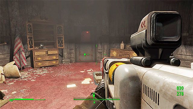 Tuż po wyjściu z windy wpadniesz na kolejnych syntetyków i pokonanie ich może okazać się trudniejsze z uwagi na konieczność stoczenia walki w długim wąskim korytarzu - Dawni znajomi | Główny wątek fabularny Fallout 4 - Fallout 4 - poradnik do gry