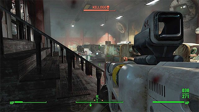 Kontynuuj ataki nawet wtedy gdy Kellogg skorzysta ze Stealth Boya i załączy kamuflaż - Dawni znajomi | Główny wątek fabularny Fallout 4 - Fallout 4 - poradnik do gry