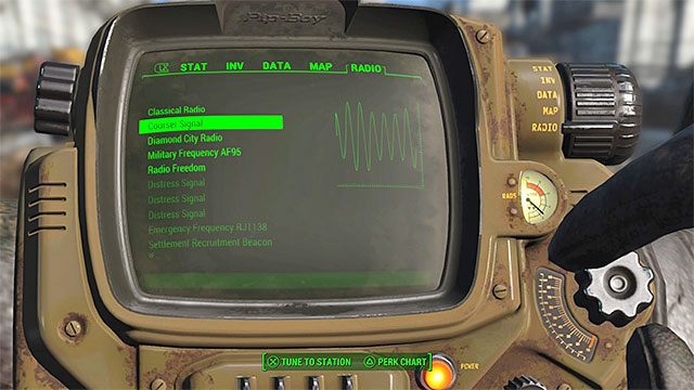 Wybierz z listy częstotliwość radiową łowczych - Myśliwy czy ofiara? | Główny wątek fabularny Fallout 4 - Fallout 4 - poradnik do gry