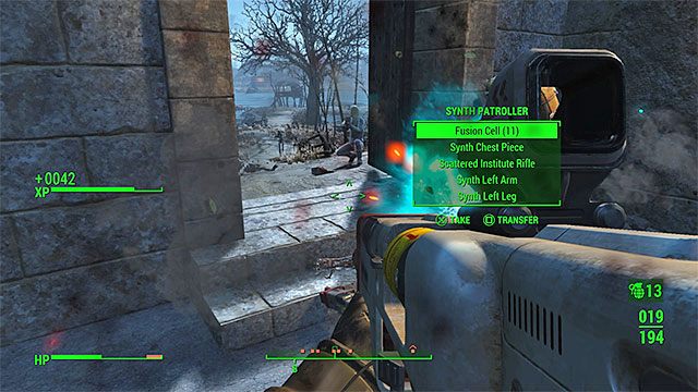 Wrogowie będą docierali na miejsce m.in. przez wąskie przejścia i dziury w murach zamku - Broń Zamku | Zadania frakcji Minutemanów | Solucja Fallout 4 - Fallout 4 - poradnik do gry