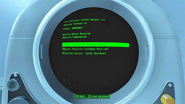 Najlepiej wybierać kolejno opcje 1, 3 i 2 z menu - Nuklearna alternatywa | Zadania frakcji Minutemanów | Solucja Fallout 4 - Fallout 4 - poradnik do gry