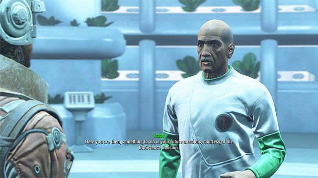 Isaac wynagrodzi bohatera stimpakami - Plony wyższego sortu | Solucja Fallout 4 - Fallout 4 - poradnik do gry