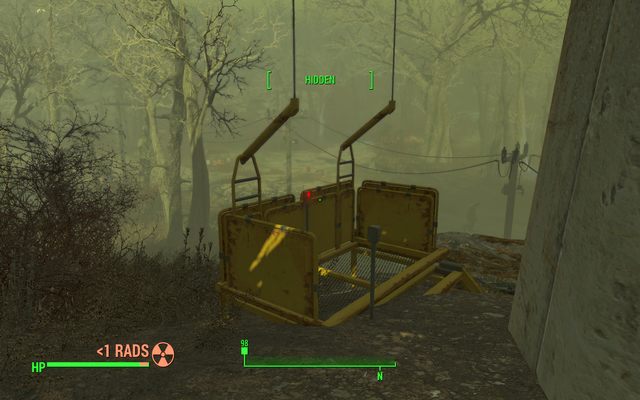 Użyj żółtej windy, by dostać się do kryjówki - Początek długiej drogi - MacCready | Zadania towarzyszy | Solucja Fallout 4 - Fallout 4 - poradnik do gry