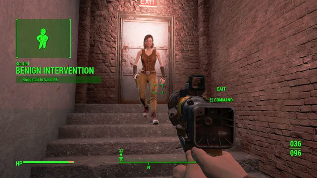 Cait po trzeciej rozmowie zleci ci zadanie - Łagodna interwencja - Cait | Zadania towarzyszy | Solucja Fallout 4 - Fallout 4 - poradnik do gry
