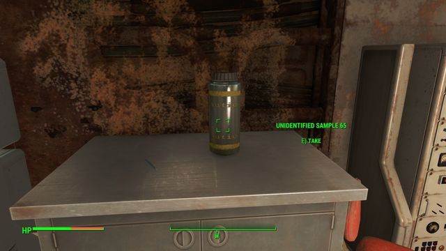 Aby wykonać eksperyment potrzebujesz tylko dwóch takich pojemników, ale żeby nie pomylić numerów, lepiej jest zebrać wszystkie. - Cambridge Polymer Labs (Cambridge Polymer Labs) | Solucja Fallout 4 - Fallout 4 - poradnik do gry