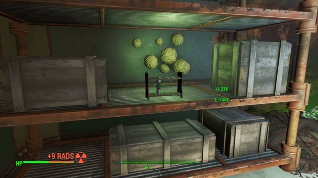 Staraj się być w tym pomieszczeniu jak najkrócej, gdyż jest silnie napromieniowane. - Cambridge Polymer Labs (Cambridge Polymer Labs) | Solucja Fallout 4 - Fallout 4 - poradnik do gry