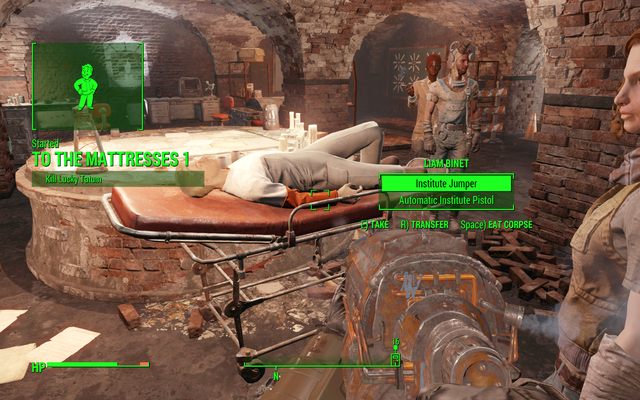 Patriota leżący w Sztabie będzie oznaką możliwości rozpoczęcia zadania - Materace | Solucja Fallout 4 - Fallout 4 - poradnik do gry