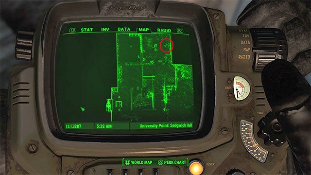 Po dotarciu do tej lokacji od razu skieruj się do największego budynku Sedgwick Hall, który znajduje się w jej wschodniej części - Południowy Boston - Sektor 9 | Czasopisma Fallout 4 - Fallout 4 - poradnik do gry