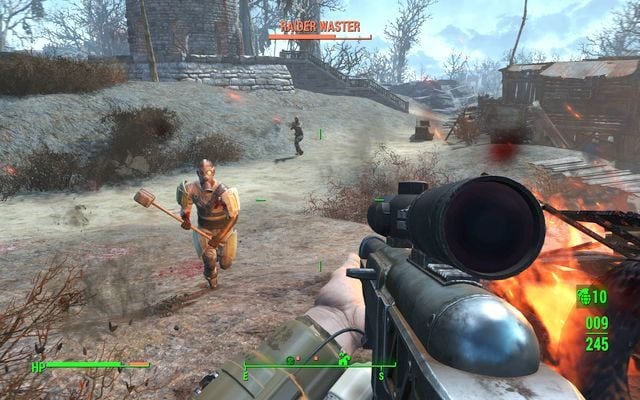 Możesz pozbyć się niedobitków po aktywacji sygnału alarmowego w Lynn Woods - Lynn Woods | Malden - Sektor 2 | Mapy Fallout 4 - Fallout 4 - poradnik do gry