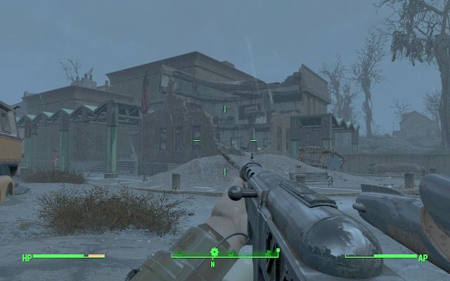 Wejście do gimnazjum - krypty 75 - Gimnazjum w Malden | Malden - Sektor 2 | Mapy Fallout 4 - Fallout 4 - poradnik do gry