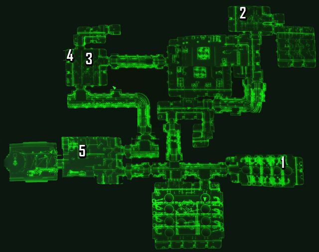 Mapa Krypty 111 - Krypta 111 (Vault 111) | Sanktuarium - Sektor 1 | Mapy Fallout 4 - Fallout 4 - poradnik do gry
