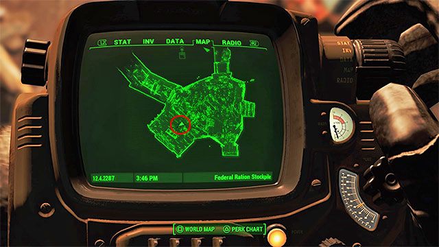 Pozbądź się bandytów i psów obronnych, po czym skorzystaj z drzwi prowadzących do federalnego magazynu żywności - Fort Hagen - Sektor 4 | Czasopisma Fallout 4 - Fallout 4 - poradnik do gry