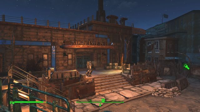 Główna baza wypadowa Bractwa Stali we Wspólnocie, przynajmniej dopóki nie przybędą główne siły organizacji na statku Prydwen - Posterunek Policji w Cambridge | Cambridge - Sektor 5 | Mapy Fallout 4 - Fallout 4 - poradnik do gry