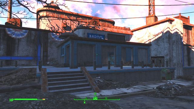 Budynek położony w północno-wschodniej części sektora - Biuro Regionalne BANTBPiL | Cambridge - Sektor 5 | Mapy Fallout 4 - Fallout 4 - poradnik do gry