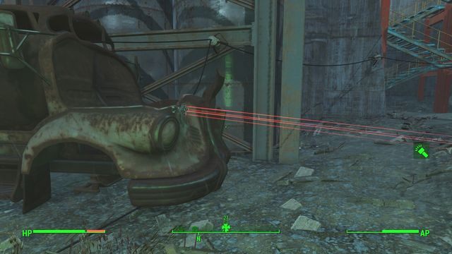 Czwarty laser. - Przetwórnia ryb Four Leaf | Zamek - Sektor 7 | Mapy Fallout 4 - Fallout 4 - poradnik do gry