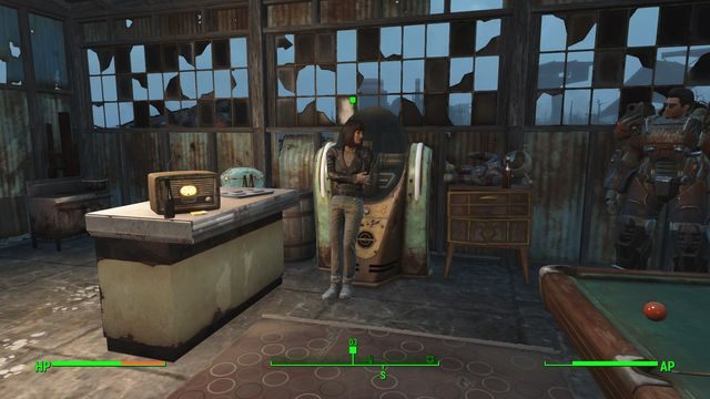 Gdy będziesz na miejscu, podejdź do przybudówki na południu i napraw pompę - Garaż Atomowych Kotów | Południowy Boston - Sektor 9 | Mapy Fallout 4 - Fallout 4 - poradnik do gry