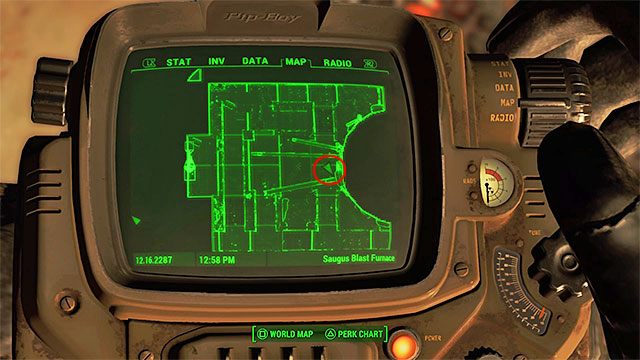 Sekret znajduje się wewnątrz odlewni okupowanej przez bandytów - Malden - Sektor 2 | Czasopisma Fallout 4 - Fallout 4 - poradnik do gry