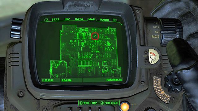 Po wkroczeniu do budynku rozpocznij dość liniowy przemarsz przez kolejne korytarze i pomieszczenia, eliminując po drodze bandytów - Centrum Bostonu - Sektor 6 | Czasopisma Fallout 4 - Fallout 4 - poradnik do gry