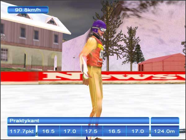 Pozostaje jeszcze lądowanie tzw - Zasady wykonywania skoków - część 9 - Skoki narciarskie 2003: Polski orzeł - poradnik do gry