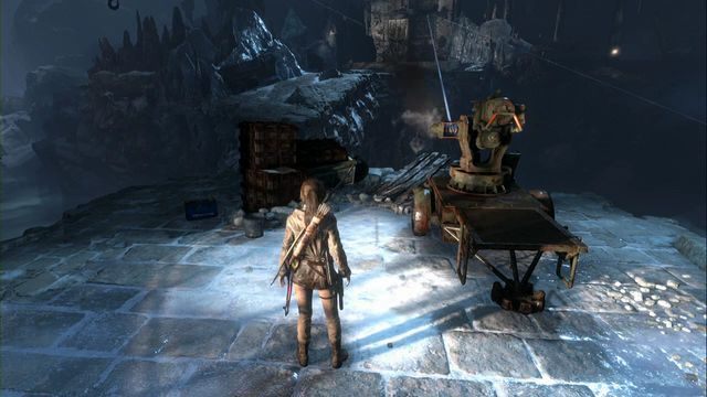 Na końcu największej sali w kopalni, przy zniszczonym działku z liną wymierzoną we wrota po drugiej stronie - Dokumenty | Opuszczona kopalnia | Skarby i sekrety w Rise of the Tomb Raider - Rise of the Tomb Raider - poradnik do gry