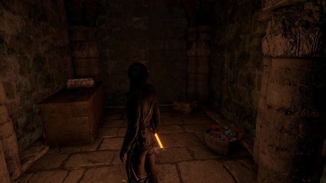 Po przejściu z sali pełnej fresków, a następnie przeskoczeniu po trzech kolejnych kolumnach znajdziesz się w niewielkim korytarzu - Dokumenty | Opuszczona kopalnia | Skarby i sekrety w Rise of the Tomb Raider - Rise of the Tomb Raider - poradnik do gry