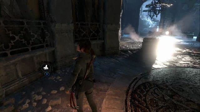 W przeciwległym końcu tej samej sali, w której znajduje się monolit - Artefakty, freski i skrzynie | Opuszczona kopalnia | Rise of the Tomb Raider - Rise of the Tomb Raider - poradnik do gry