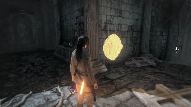 Podczas ucieczki z lokacji, w momencie, gdy wyjdziesz z wody - fresk znajduje się na ścianie w kolejnym korytarzu - Artefakty i freski | Podtopione archiwa | Skarby w Rise of the Tomb Raider - Rise of the Tomb Raider - poradnik do gry