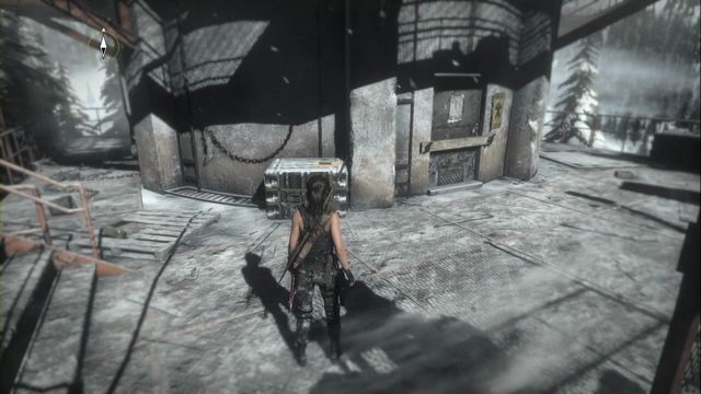 Na skrzynce przed wejściem do stacji pogodowej - Dokumenty | Baza badawcza | Skarby i sekrety w Rise of the Tomb Raider - Rise of the Tomb Raider - poradnik do gry