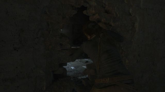 Z pomieszczenia wyjdź przez tę samą szczelinę, którą Lara wślizgnęła się do środka - Rise of the Tomb Raider: Stwórz drogę ucieczki | Nieoczekiwane odkrycie - Rise of the Tomb Raider - poradnik do gry