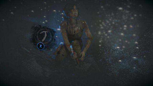 Kiedy Lara zostanie podtopiona natychmiast zacznij szybko naciskać odpowiedni przycisk - Rise of the Tomb Raider: Przeszukaj korytarze grobowca | Syria - solucja - Rise of the Tomb Raider - poradnik do gry