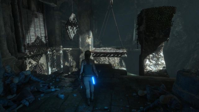 Następna zagadka środowiskowa jest już ostatnią w tej lokacji - Rise of the Tomb Raider: Wejdź na górę głównej komnaty grobowca | Syria solucja - Rise of the Tomb Raider - poradnik do gry